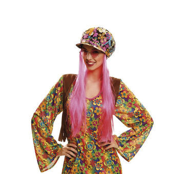 Cap with Wig My Other Me Pink Hippie