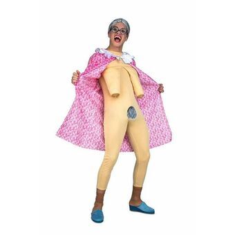 Costume for Adults My Other Me Elderly Exhibitionist Size M/L Pink M