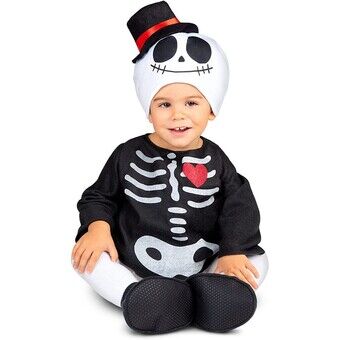 Costume for Babies My Other Me 12-24 Months Skeleton Black (3 Pieces)