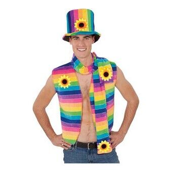 Costune accessories My Other Me Hat Scarf Rainbow