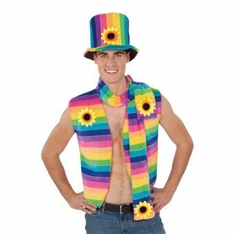 Costume for Adults My Other Me Rainbow  Vest Size 54
