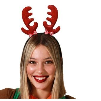Headband Christmas Reindeer Red