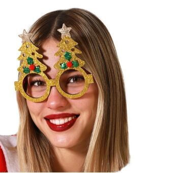 Glasses Golden Christmas