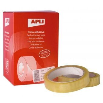 Adhesive Tape Apli Transparent 19 mm x 66 m (8 Units)