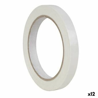 Adhesive Tape Apli 66 m White 12 mm PVC (12 Units)