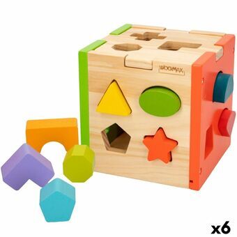 Child\'s Wooden Puzzle Woomax 15 x 15 x 15 cm (6 Units)