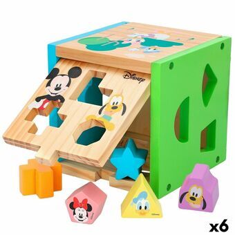 Child\'s Wooden Puzzle Disney 14 Pieces 15 x 15 x 15 cm (6 Units)