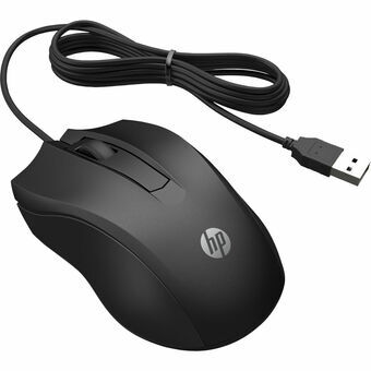 Mouse HP Ratón con cable HP 100 Black