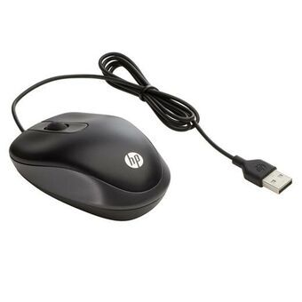 Mouse HP Ratón de viaje USB Black
