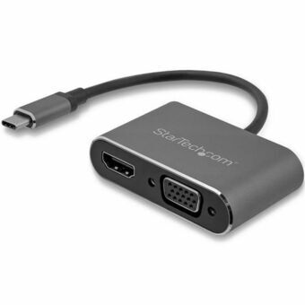 USB C to VGA/HDMI Adapter Startech CDP2HDVGA Black 4K Ultra HD