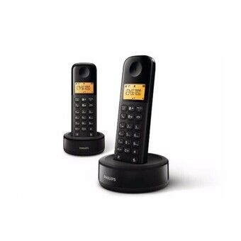 Wireless Phone Philips D1602B/34 1,6" 300 mAh GAP Black