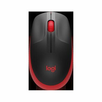Wireless Mouse Logitech M190 Red Black/Red