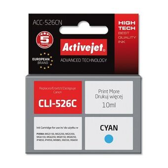 Compatible Ink Cartridge Activejet ACC-526CN Cyan