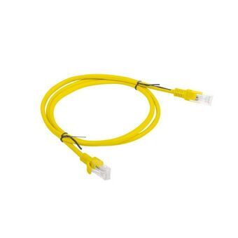 UTP Category 5e Rigid Network Cable Lanberg 7001031 Yellow 1 m