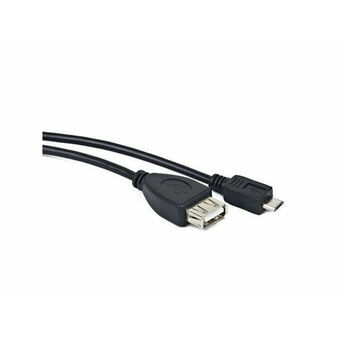 Cable Micro USB Lanberg OEM-0006 Black 15 cm