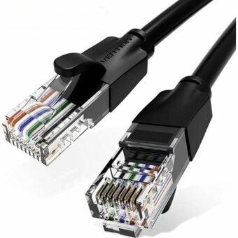 UTP Category 6 Rigid Network Cable Vention IBEBK Black 8 m