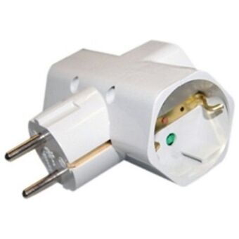 Plug Adapter Silver Electronics 49265 3500W White