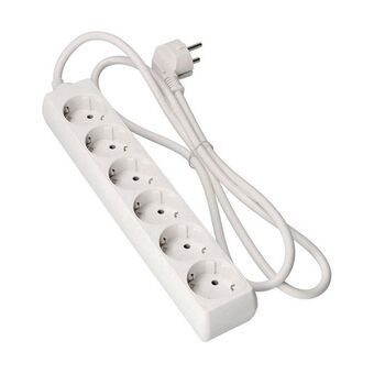 6-socket plugboard without power switch EDM Schuko (3 m)