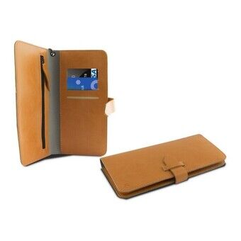Universal Mobile Case - Book Smartphone 5,5" KSIX Wallet Orange