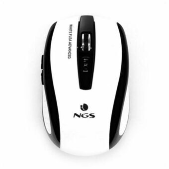 Optical Wireless Mouse NGS White Flea Advanced 800/1600 dpi White/Black White Black/White (1 Unit)