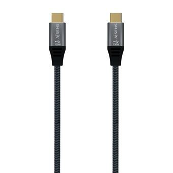 Cable USB C Aisens A107-0672 1,5 m Grey
