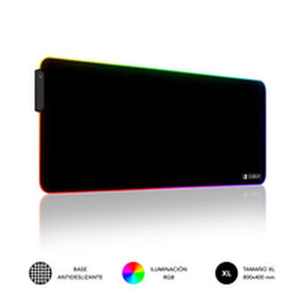 Mouse mat Subblim LED RGB Multicolour XL