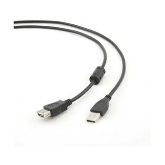 USB Extension Cable GEMBIRD 3m USB 2.0 A M/FM Black 3 m