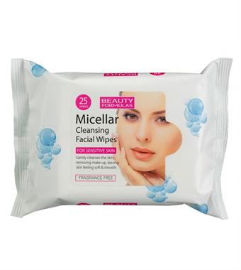 Beauty Formulas Micellar Cleansing Wipes - 25 pcs.