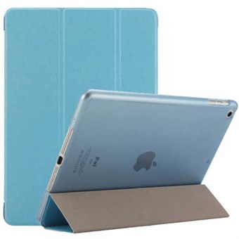 Silky Trifold Case in Imitation Leather for iPad Air and iPad 9.7 "- Blue