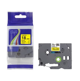 Brother Compatible TZ 231 - Black text White tape 12mm x 8 m