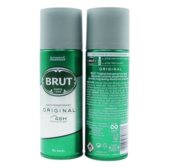 Brut Deodorant Spray - Brut Original Anti-Perspirant - 200 ml - Men
