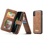 CaseMe Flip Wallet for iPhone X / iPhone Xs - Brown