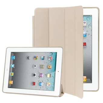 Stylish Smart Cover Sleep / Wake-up for iPad 2 / iPad 3 / iPad 4 - White
