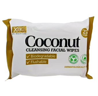 Revitalizing Coconut Water Facial Wipes Cleaning Wipes - 25 pcs.