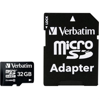Verbatim 32GB microSDHC class 10 m / adapter