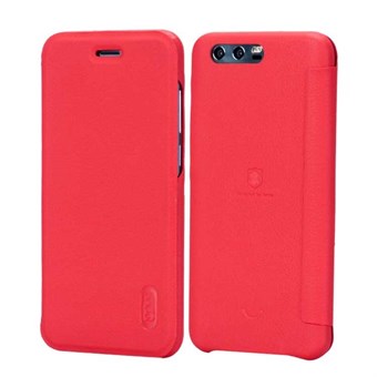Lenuo Style Flip Case in Imitation Leather for Huawei Honor 9 - Red