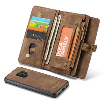 CaseMe Flap Wallet for Samsung Galaxy S9 - Brown
