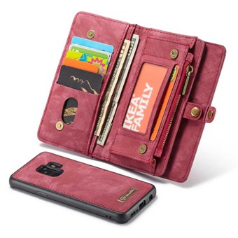 CaseMe Flap Wallet for Samsung Galaxy S9 - Red
