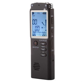 Compact Digital Dictaphone with 8 GB and LCD display