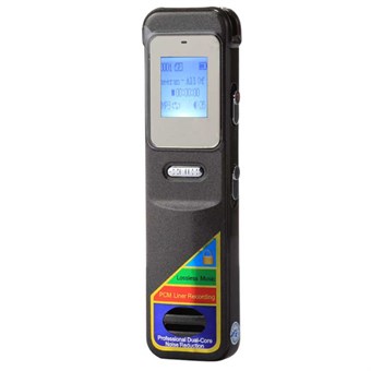 Simple 8 GB Dictaphone with LCD Display and for SD card