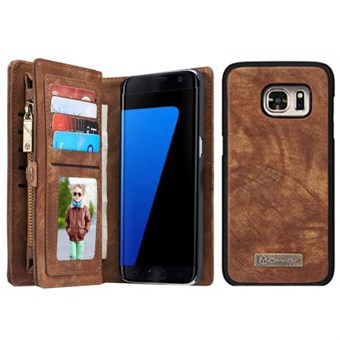 CaseMe Flap Wallet for Samsung Galaxy S7 Edge - Coffee