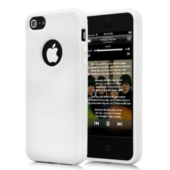 Hard Silicone iPhone 5 Cover - White Cream