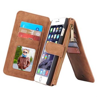 CaseMe Flip Wallet for iPhone 6 / 6S - Brown