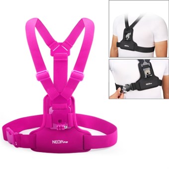 NEOPINE GoPro Hero 1/2/3/4 chest strap - Magenta
