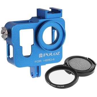 Puluz® Aluminum Shell Hero 4 - Blue