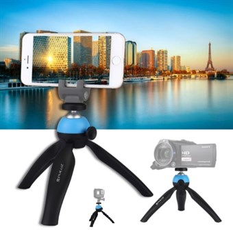 PULUZ® Pocket mini Tripod Mount 360 ° for GoPro, Smartphone and Camera