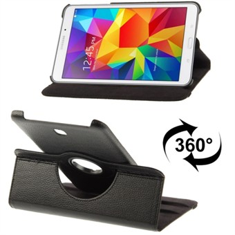 360 Rotating Leather Cover for Tab 4 8.0 (Black)
