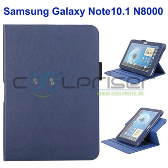 360 Rotating Leather Case - Galaxy Note 10.1 (dark blue)