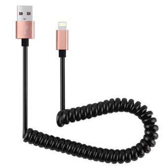 Retractable Lightning Cable - Rose Gold