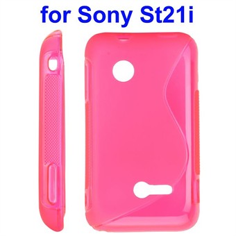 S-Line Silicone Cover - Tipo (Transparent - Pink)